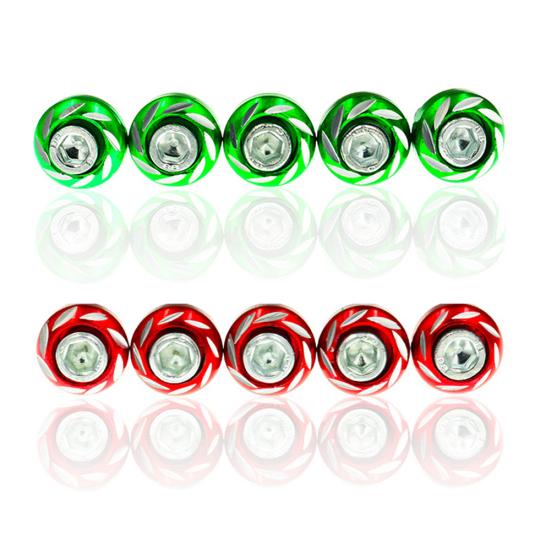 5Pcs/Set 6mm Aluminum Alloy Universal Licecse Plate Frame Motorcycle Screw Bolt