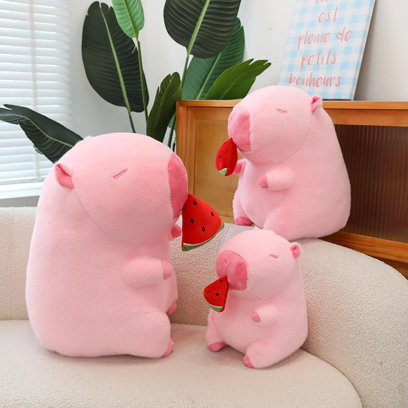 Watermelon Kapibara Capybara Internet Celebrity Doll Plush Toy Ugly Cute Capybara Doll