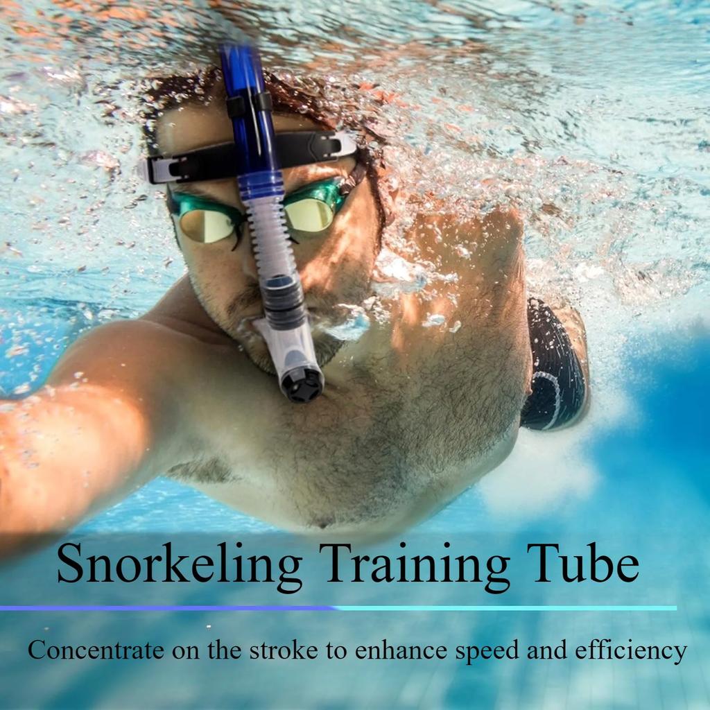 Swim Snorkel for Training Swimming Front Dry Snorkel Lap Swimming Diving Snorkeling, Pool Open Water