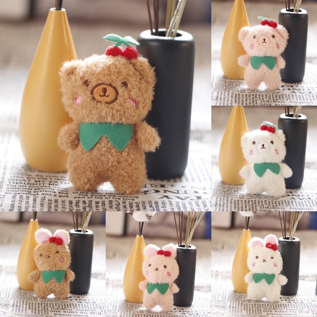 Cartoon Cute Small Bear Plush Toy With Pp Cotton Filling For Backpack Accessories