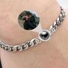 European & American Couple's Custom Projection Bracelet - Titanium Steel Jewelry Gift for Valentine's Day or Birthday