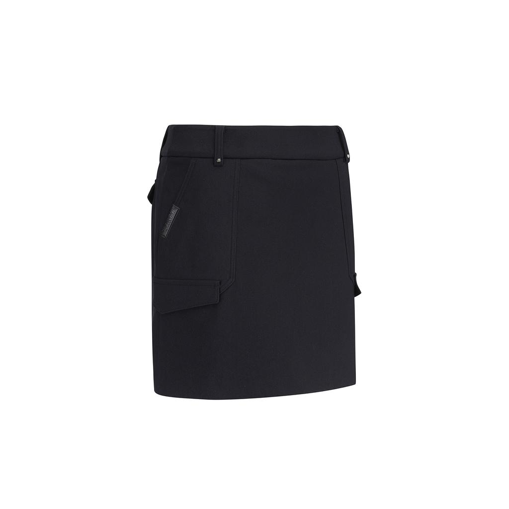 ANEW GOLF Women Wi Brushed Fleece H Line Skirt_Bk