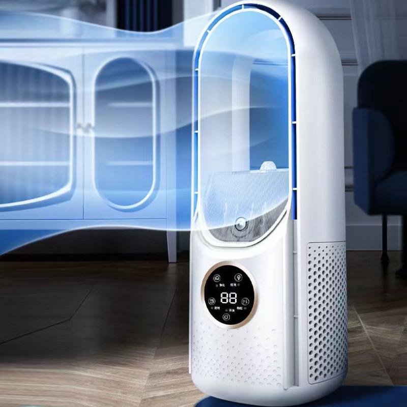 Household Leafless Spray Fan Desktop USB Air Conditioning Fan Water Replenishment Refrigeration Fan 305*124*120mm