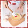 Holiday Wooden Handle Silicone Brush - Perfect for baking, cooking and holiday celebrations (Birthdays, Christmas)