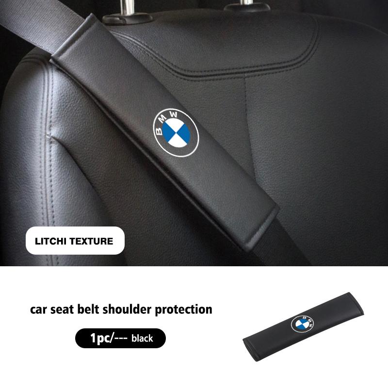 YBSP8 Car Belts Covers Padding Carbon Fiber Belt Shoulder Accessories For BMW E46 E90 E60 F10 E39 F30 E36 E87 E90 E30 E53 F31 E92