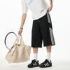 Amerikanische Cropped Hosen Herren Frühling und Sommer Weites Bein Locker Mittellange Hosen Freizeit Sport 7/8 Hosen Jungen Über dem Knie Shorts