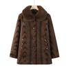 New Winter Velvet Cotton-padded Coat Wife Winter Imitation Fur Coat Old Woolen Coat