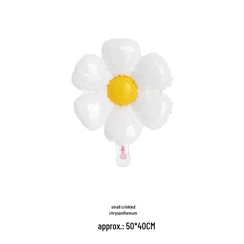 Large Smiley Face Sunflower Balloon for Children's Day Table Decoration