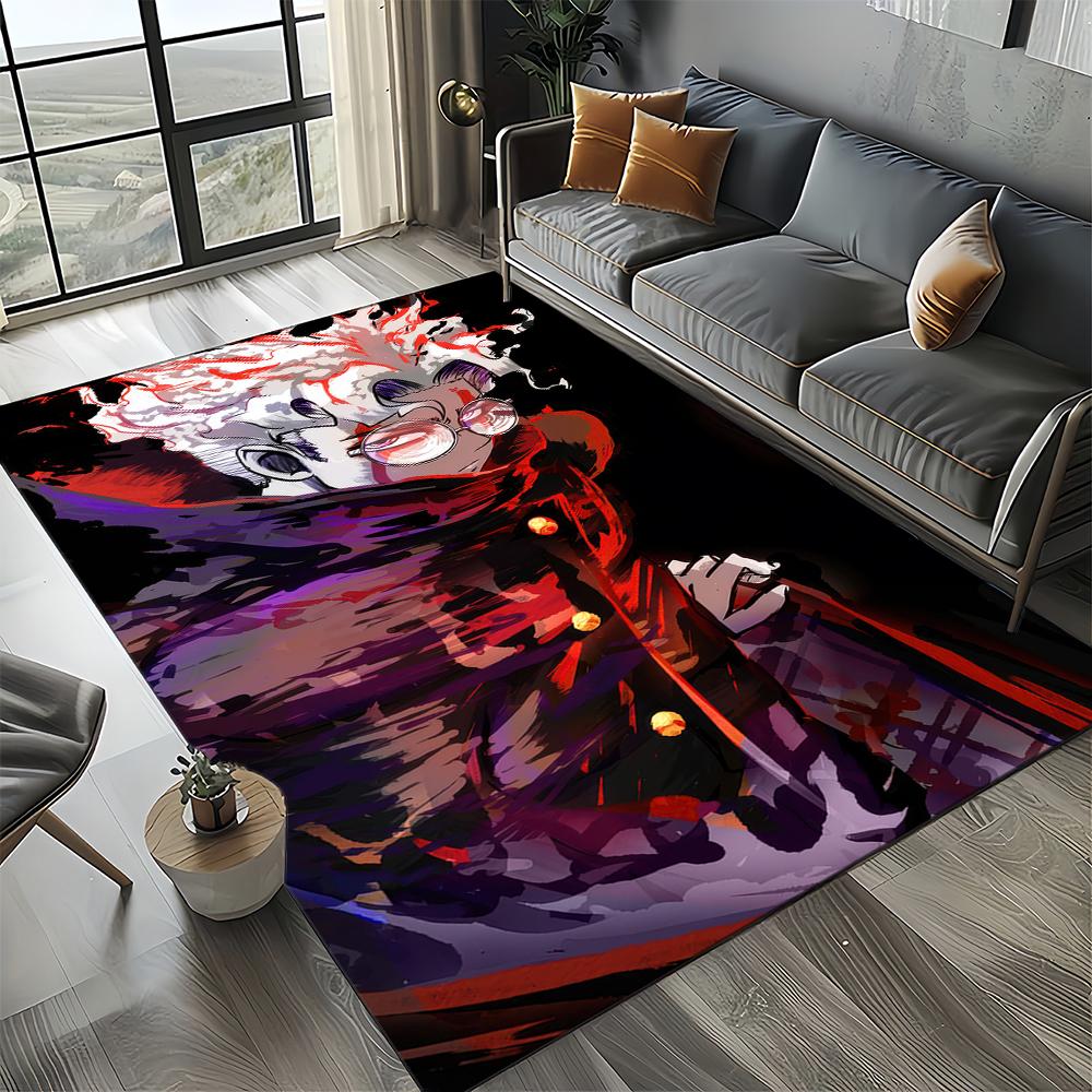 3D DAN DA DAN Anime Cartoon Teppich für Wohnzimmer Schlafzimmer Zuhause Sofa Dekoration, Kinder Spiel Rutschfeste Bodenmatte Geschenk