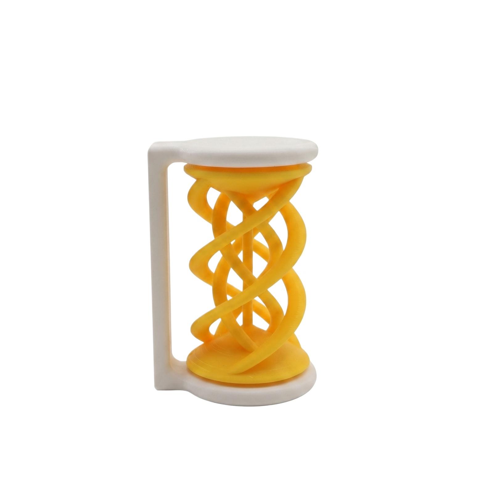 

3D Printed Movable Personalized Decorative Ornament Stress-Relieving Spiral One Size жовтий