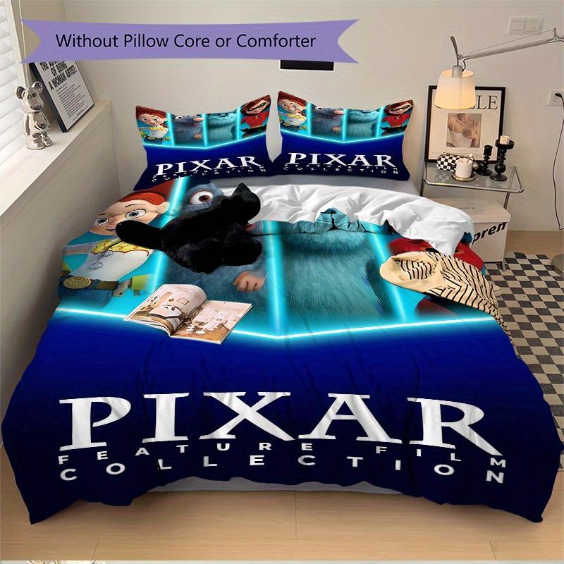 3pcs Disney Characters Printed Bedding Set, Soft and Comfortable Quilt Cover for Bedroom D019