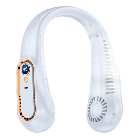 Bladeless Portable Neck Fan USB Rechargeable Mini Cooling Fan Silent Hands-Free Wearable Neck Cooler for Outdoor Travel