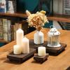 Wooden Display Stand Square Wood Modern and Stylish Wood Stand For Home Decoration Organizer Rack for Aromatherapy Candle