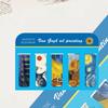 5pcs Set Oil Painting Style Book Page Marker Magnetic Note Page Holder  for Students