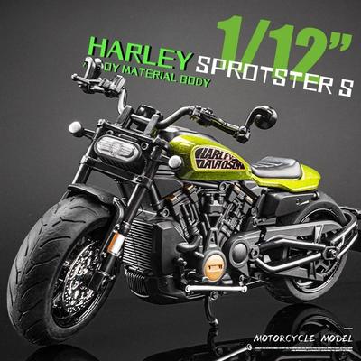 1:Model Motocicletă Jucărie Aliaj Sportster S Scara 1:12 Metal Turnat Absorție Șocuri Modele Motociclete Off-road pentru Cadouri Băieți
