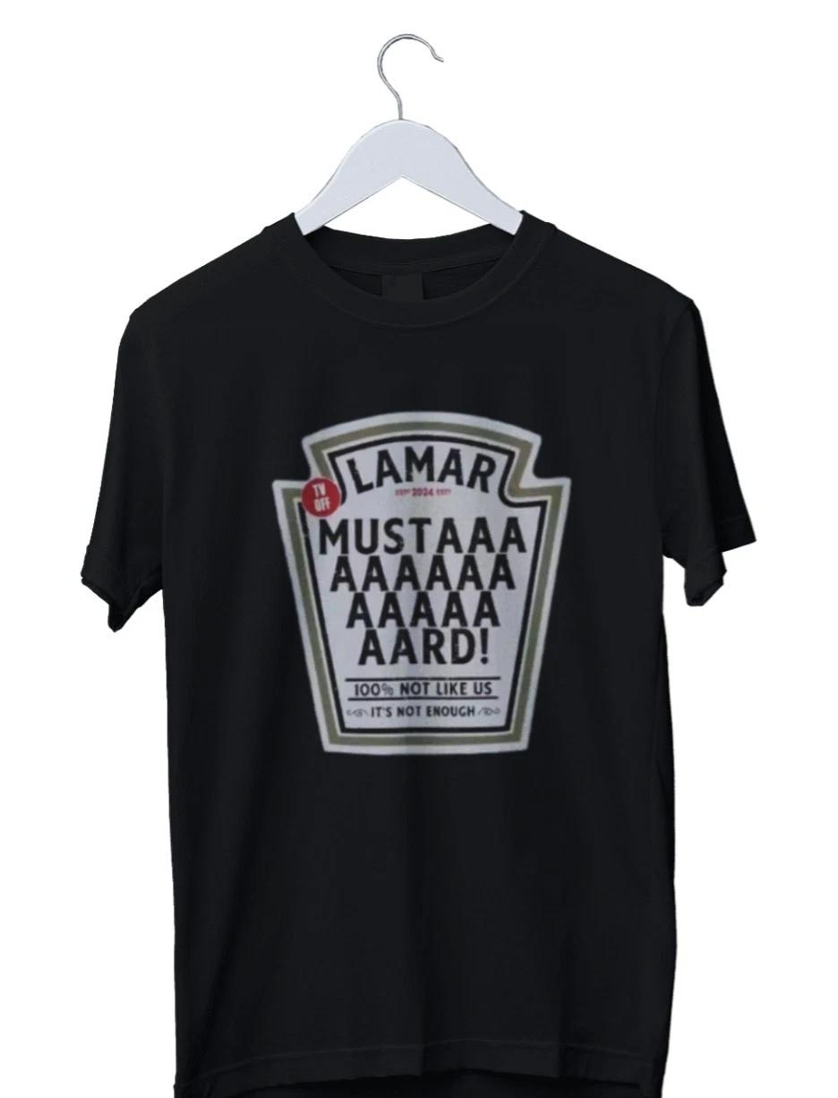 Unisex Adult Casual Graphic Kendrick Lamar Mustard Graphic Print T-... L