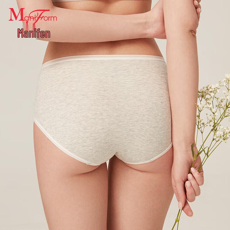 Maniform Women's Lightweight Cotton Mid-High Waist Briefs