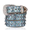 Cinture Y2K con Strass in Pelle PU Fascia Vita Donna Cintura con Borchie Personalizzata Jeans Decorativi