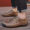 Primavera/otoño moda mocasines de gran tamaño para hombres zapatos de cuero hechos a mano para hombres zapatos para conducir mocasines para hombres