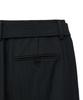 NOIRER Six-Pocket Wide Slacks (Black Herringbone)