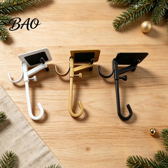 Accessori Arredamento Casa Ghirlanda Gancio per Calze di Natale, Gancio di Natale Regolabile Senza Foratura, Supporto Robusto per Ghirlanda per Camino