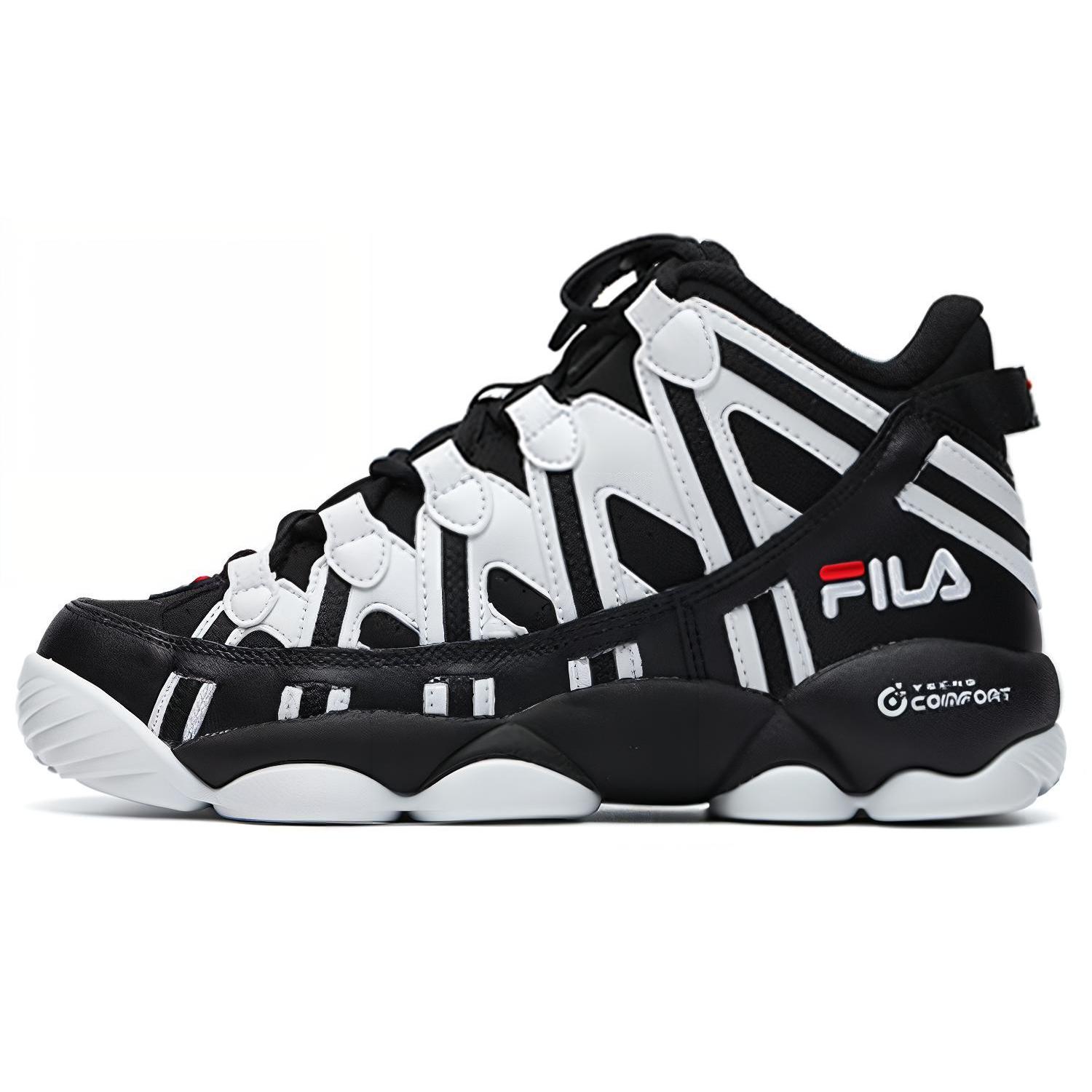 

New FILA HERITAGE BASKETBALL Low Top Vintage Basketball Shoes Women s Black White F12W141220FBW 36