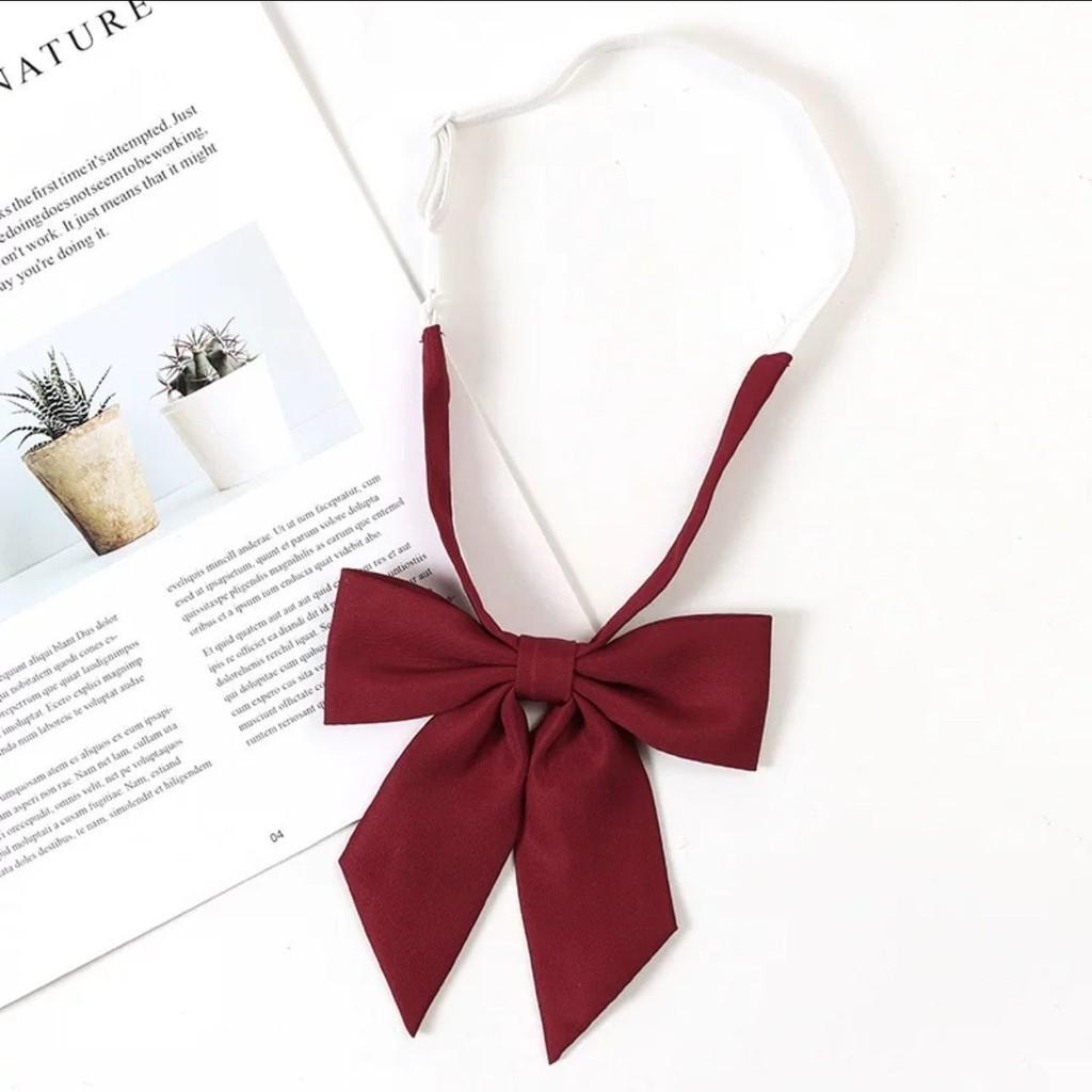 Japanese School Uniform Bow Tie For Girls Polyester Accessory With Elegant Design For Students