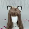 Un tigro e tigre fatti a mano Shengwei peluche copricapo con orecchie da bestia cosplay orecchie da bestia simulazione fascia per capelli con orecchie di tigre accessori per capelli
