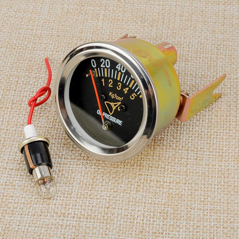 Car Universal 12V 2" 52mm Mechanical Oil Pressure Gauge Meter 0-80 PSI