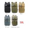 50L 1000D Nylon Wodoodporny Trekking Wędkarstwo Polowanie Torba Plecak Outdoor Wojskowe Plecaki Taktyczne Sport Camping Piesze Wycieczki