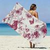 Vintage Floral Butterfly Beach Towel Patterned Sunscreen And Windproof Suitable For Swimming Pool Camping Travel