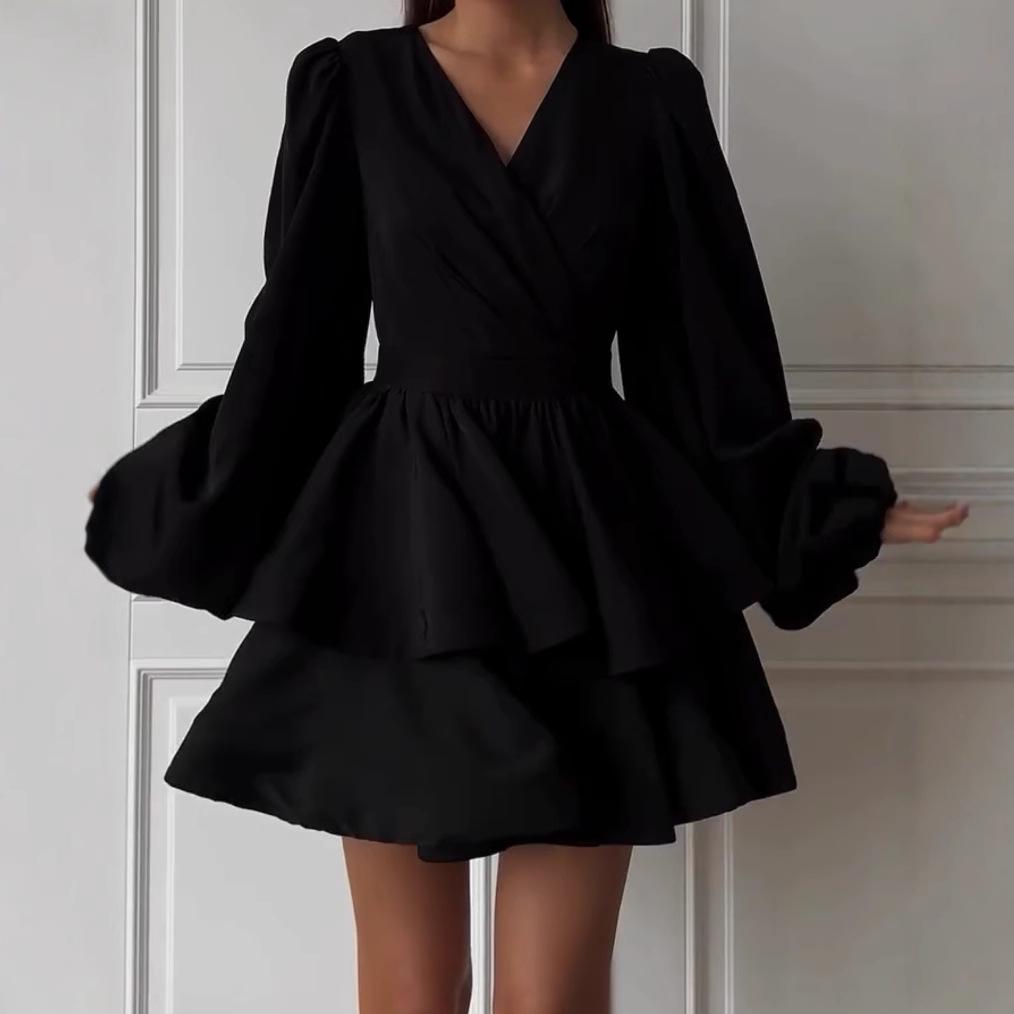 

European & American Sexy Women s Sleeveless Leather Sling Dress XL чорний