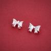 Sterling Silver 999 Pure Bow Knot Beads for DIY Handmade Jewelry Spacer Designs