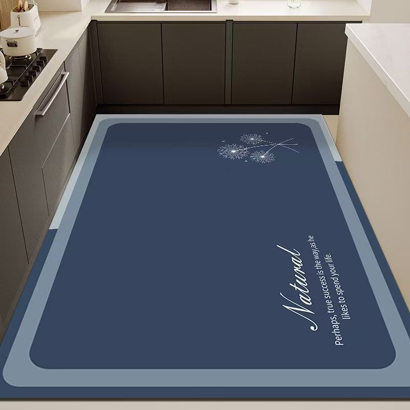 Moderne einfache Küchenbodenmatte, pflegeleicht für den Heimgebrauch, volle Kieselgur-Bodenmatte, rutschfest und schmutzabweisend, wasserabsorbierend und