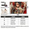 2D Yakuza Style Geisha Tapestry, Tattooed Woman with Cherry Blossom Print Wall Hanging