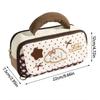 Handheld Embroidered Puppy Pencil Case Large Capacity Stationery Pouch Cartoon Pen Bag  Cosmetic