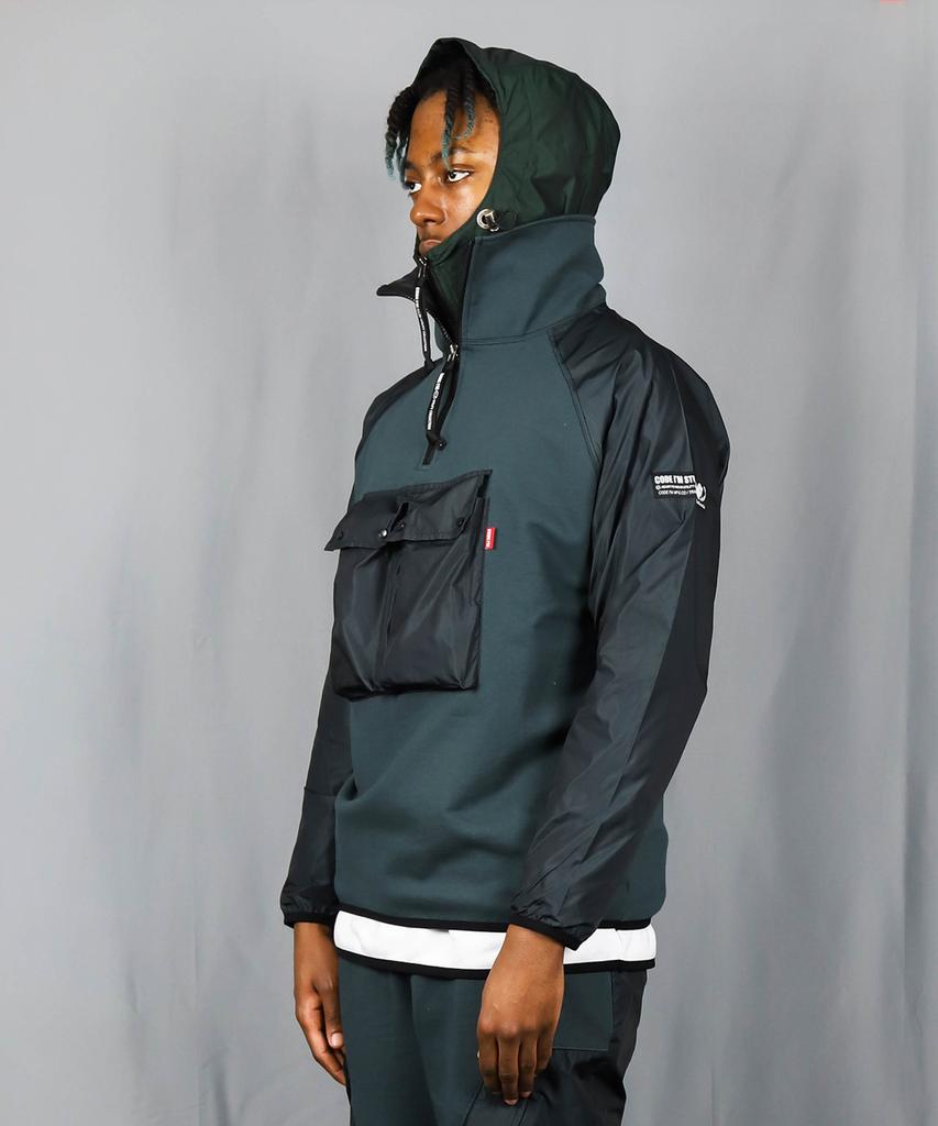 Code I'M Magazine Pocket Memory Combi Raglan Anorak Aqua