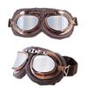 Vintage Style Riding Goggles With Pc Frame And Colored Lens For Motorcycle Enthusiasts
