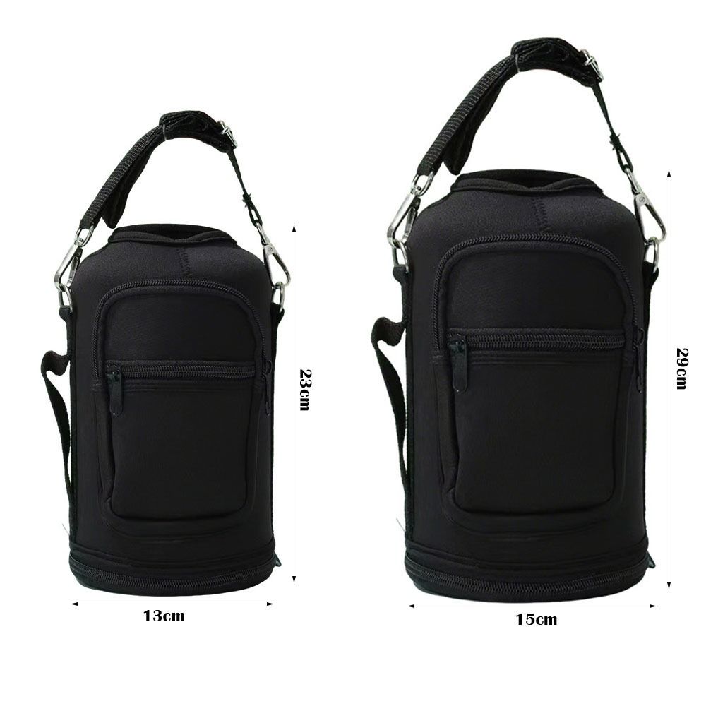 Large Capacity Water Bottle Bag with Adjustable Shoulder Strap Insulated Cup Crossbody Bag