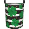 St Patrick's Day Laundry Hamper Large Collapsible Laundry Baskets with Handles Easy Carry Round Storage Basket Dirty Clothes