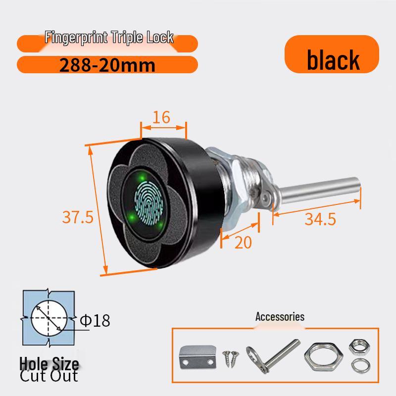 Smart Fingerprint Cabinet & Drawer Lock for Desks & Mailboxes