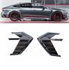 Universal 3D Glossy Black Car Side Wing Air Flow Fender Grill Intake Vent Trim Sticker