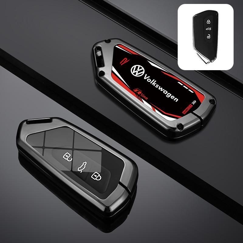 

For VW TPU Alloy Car Smart Remote Key Case Cover Holder Shell For VW Volkswagen Golf 8 MK8 ID.3 ID.4 Protector Keychain Access