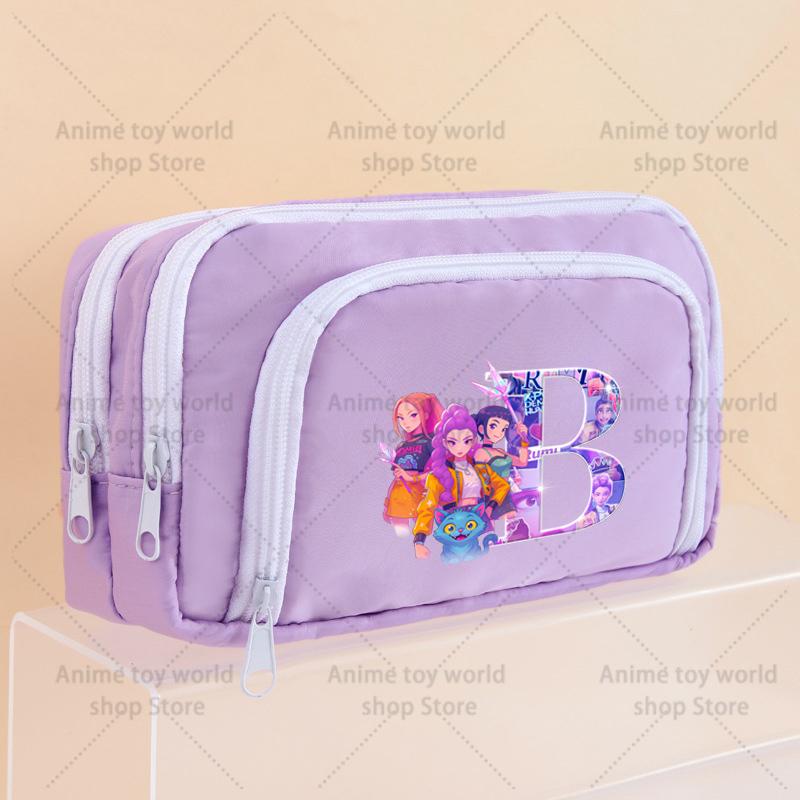 Kpop Dämonenjäger Federmäppchen Cartoon Kawaii Mädchen Stiftebox Stifthalter Tasche für Schüler Schulanfang Schreibwaren Geschenkartikel