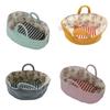 Accessoire Bassinet de Présentation pour Petite Poupée en Tissu, Lit en Tissu Doux pour le Jeu Quotidien des Poupées et la Décoration de Table