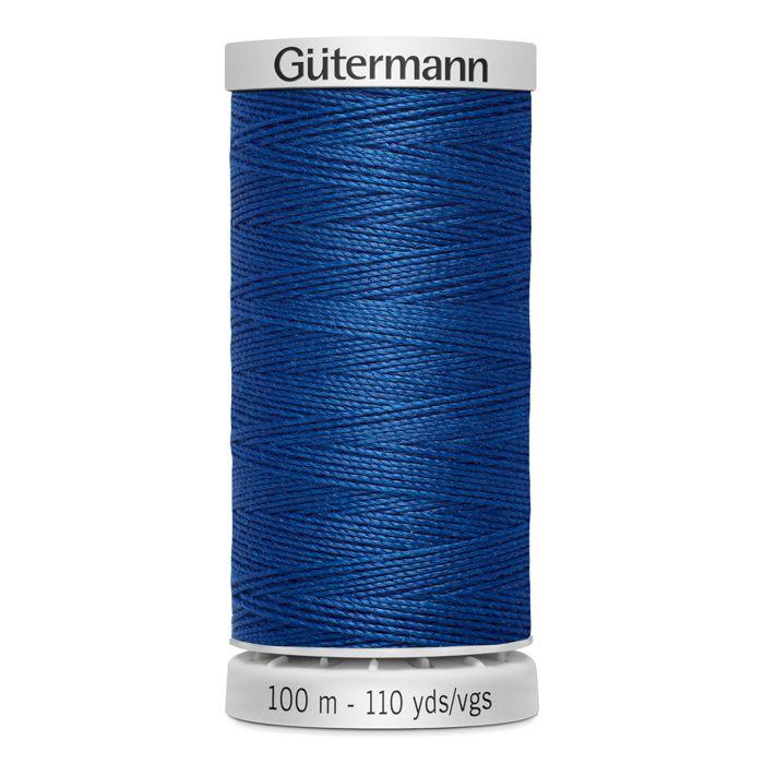 Fil extra fort 100% polyester Gutermann, lot de 5 bobines de 100m - Att 214 - bleu oxford