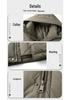 2024 Men's Korean-Style Warm Hooded Down Jacket - Solid Color, Versatile & Handsome for Winter