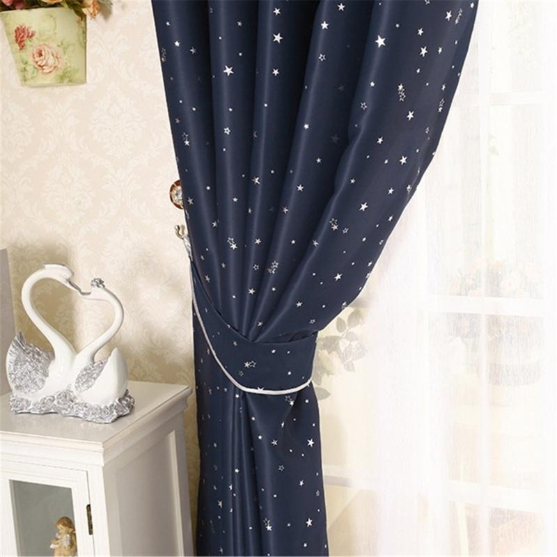 High Density Blackouts Curtains for Daytime Sleep With Noise Reductions and Fabric Easy Installation Home Decoration