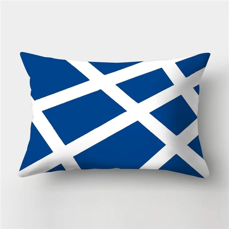30*50 cm Zwierzęta Morskie Seria Niebieska Wzór Nadruk Dekoracja Sofa Salon Dom Poliester Prostokątna Poszewka na Poduszkę Poduszka