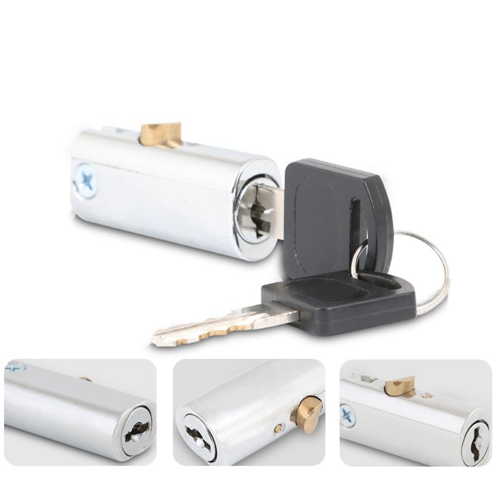 High Quality Brand New Cabinets Lock Cupboard Catch Silver Office Desk Lock Reliable Replacement Safety Lock Door Catch